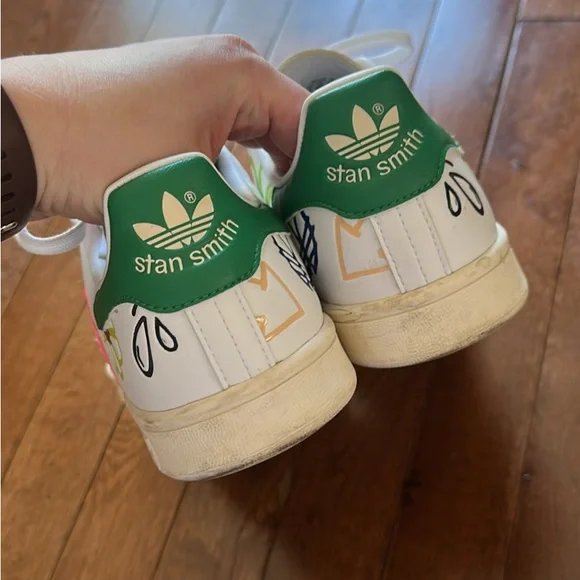 Stan Smith floral design recycled sneakers - Picture 3 of 5